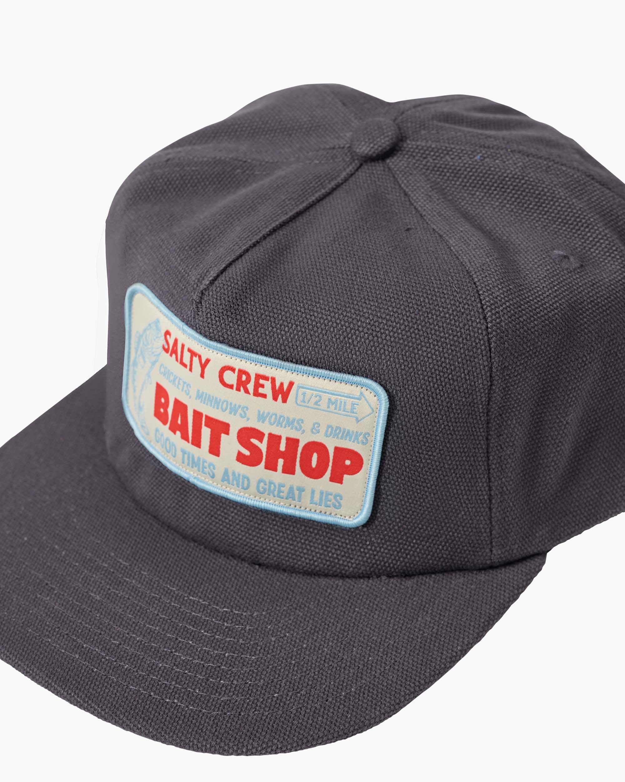 Bait Shop 5 Panel Hat - Coal - Image 4