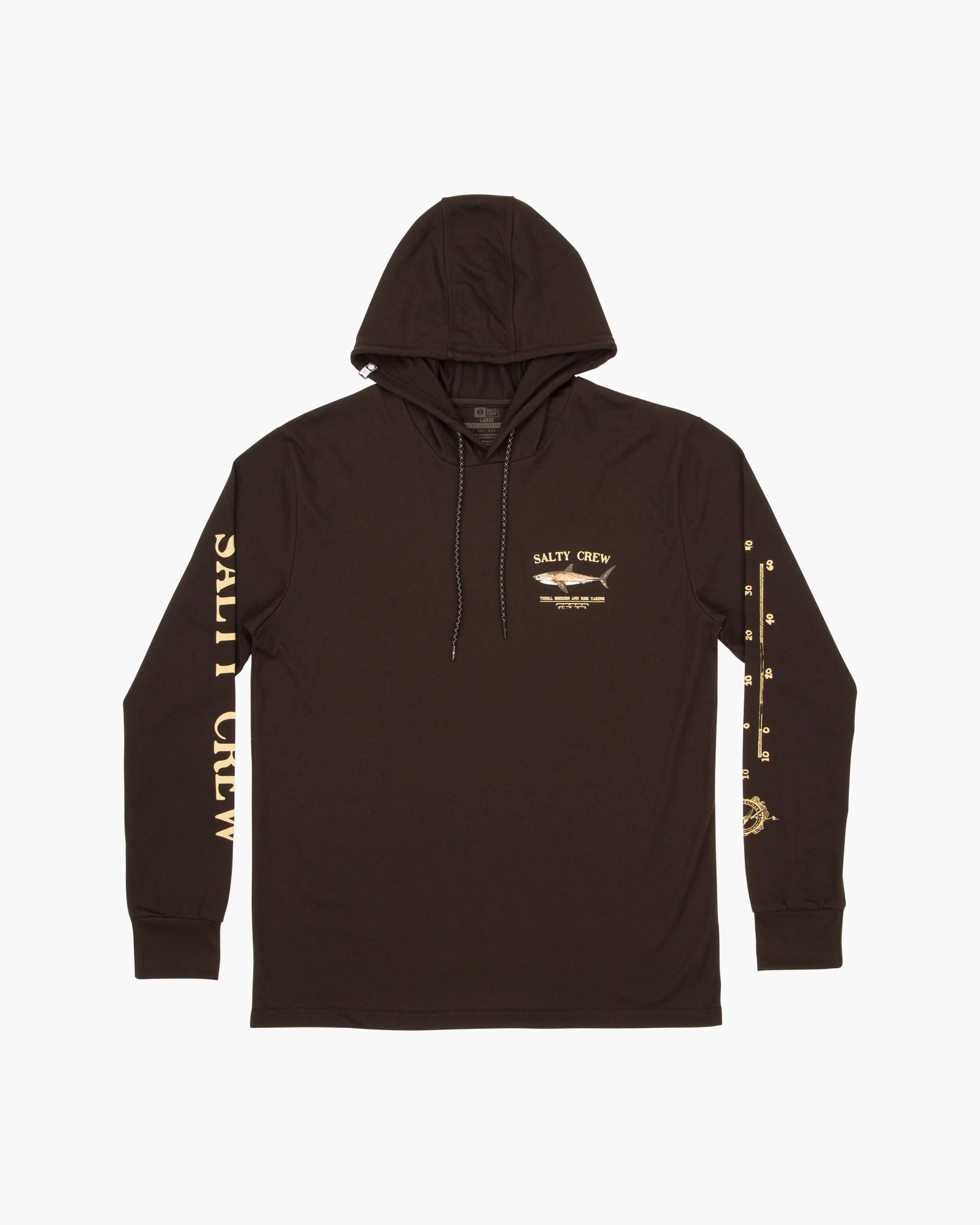 Bruce Hood Tech Tee - Black - Image 5