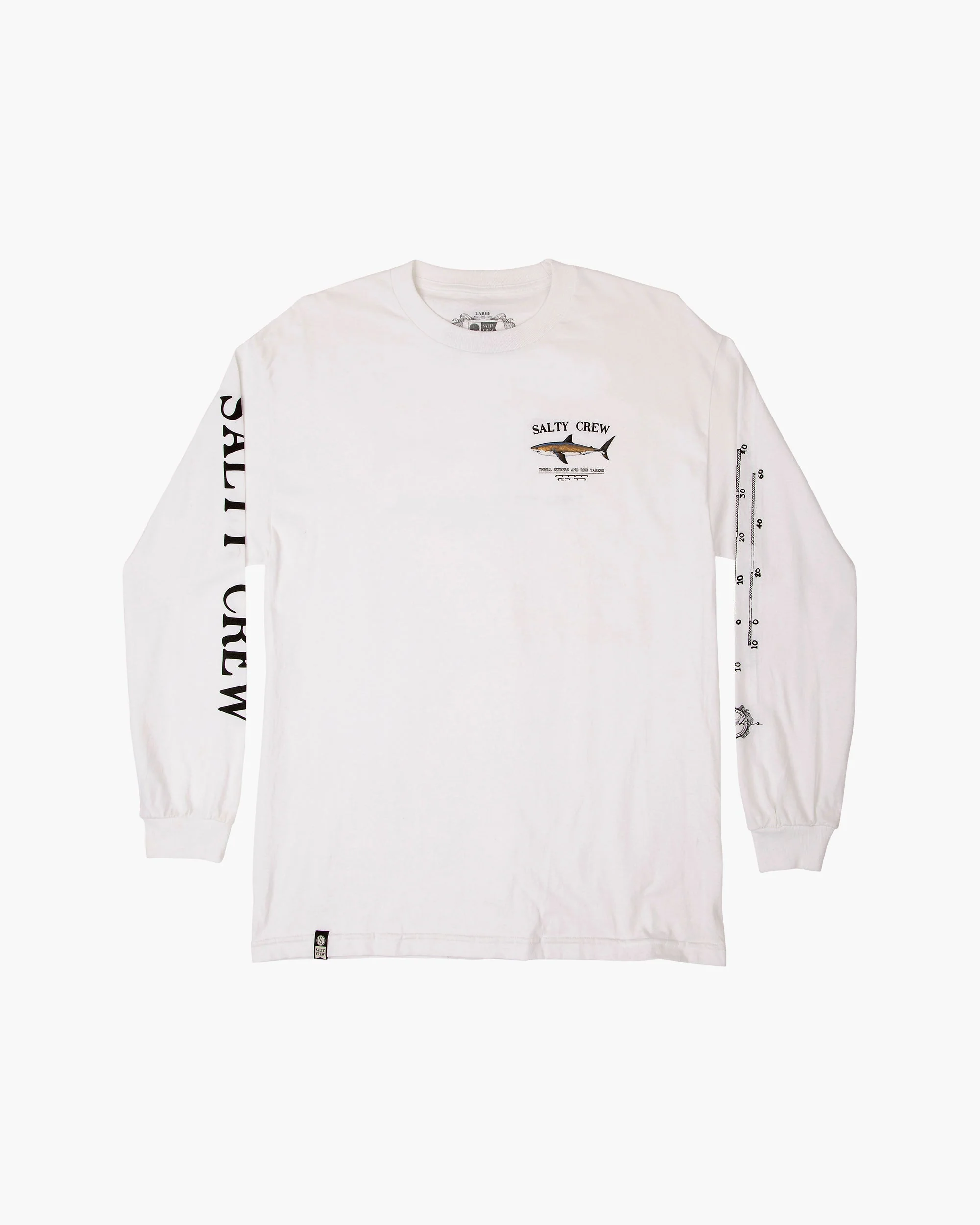 Bruce L/S Tee - White - Image 10