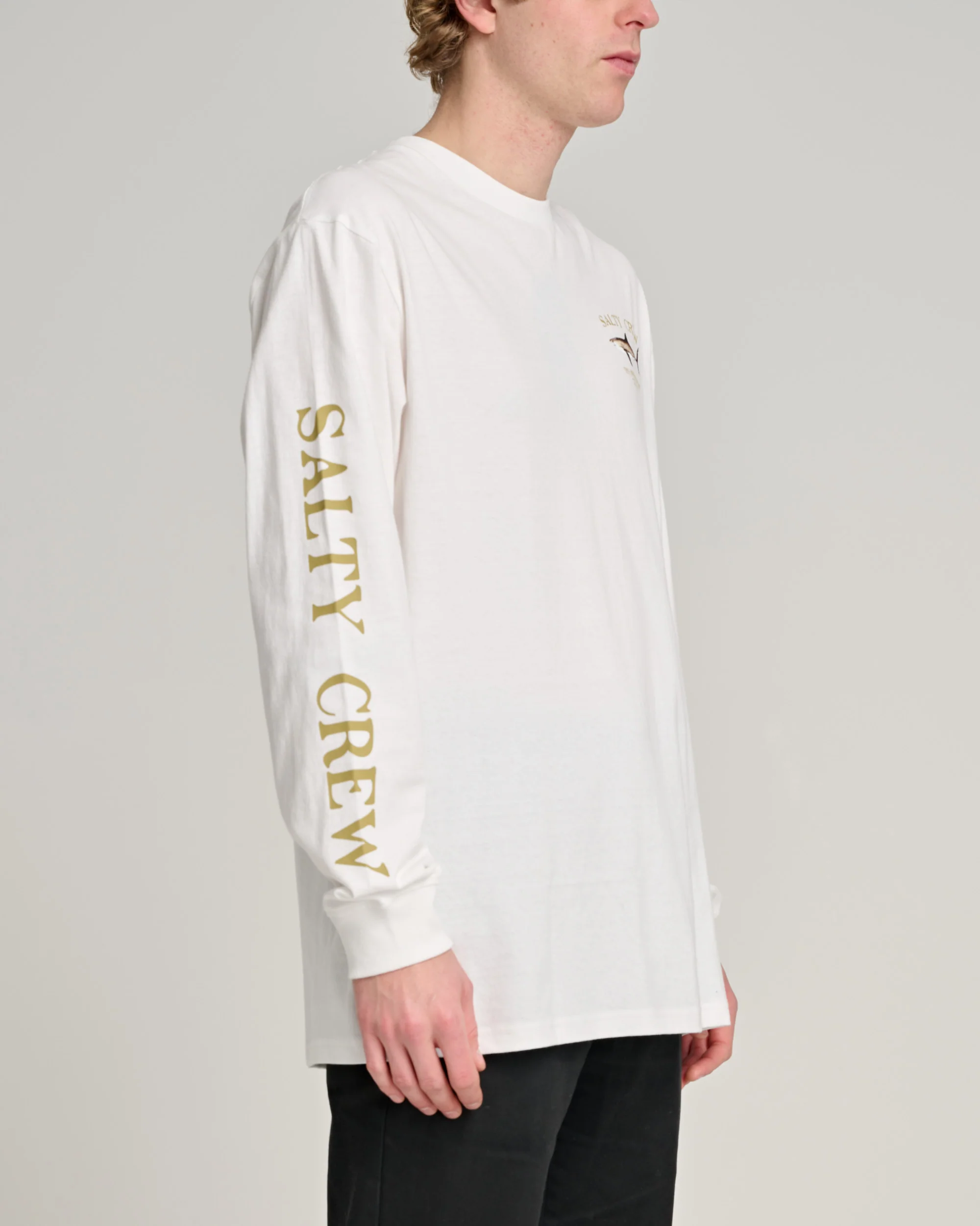 Bruce L/S Tee - White - Image 3
