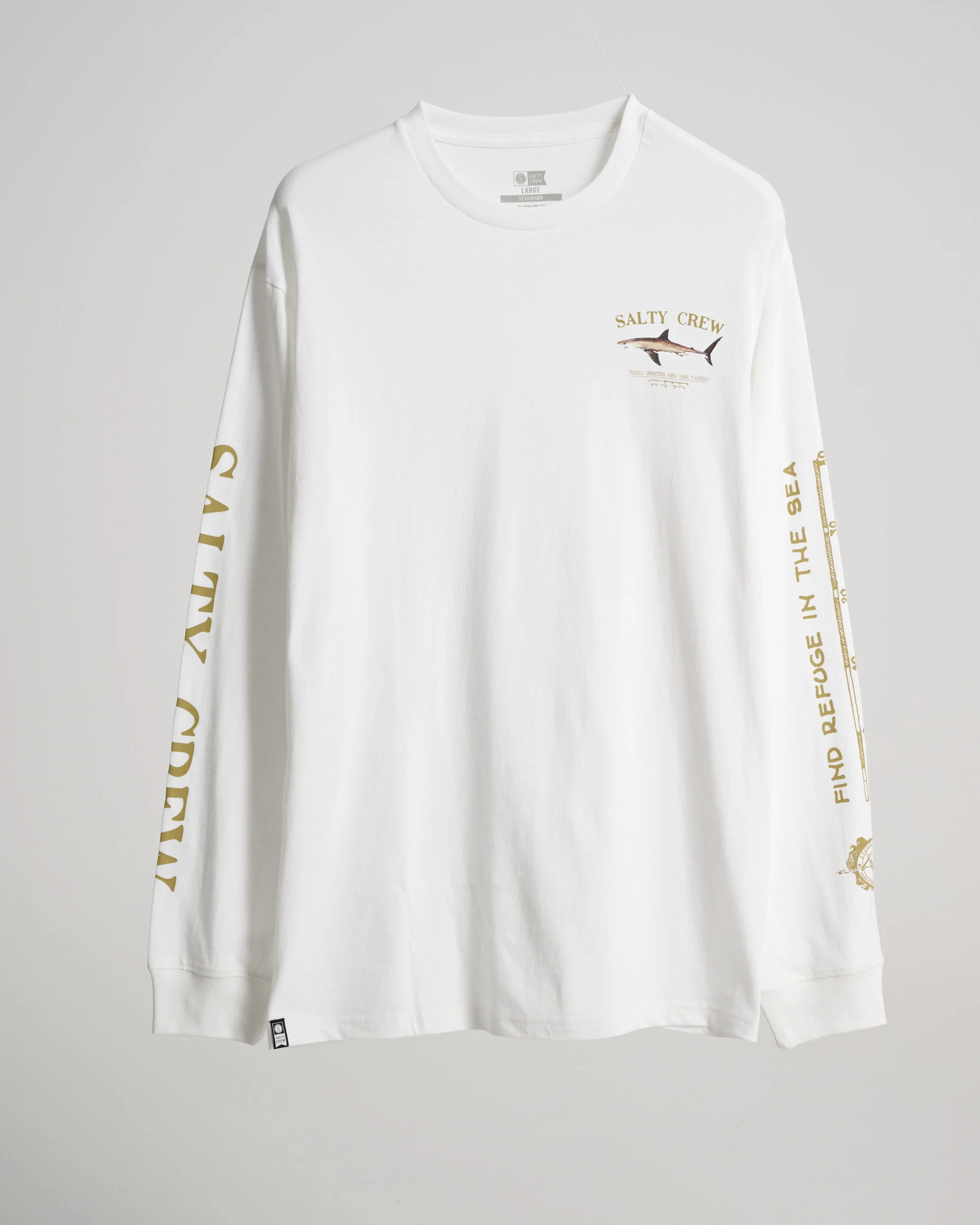 Bruce L/S Tee - White - Image 5