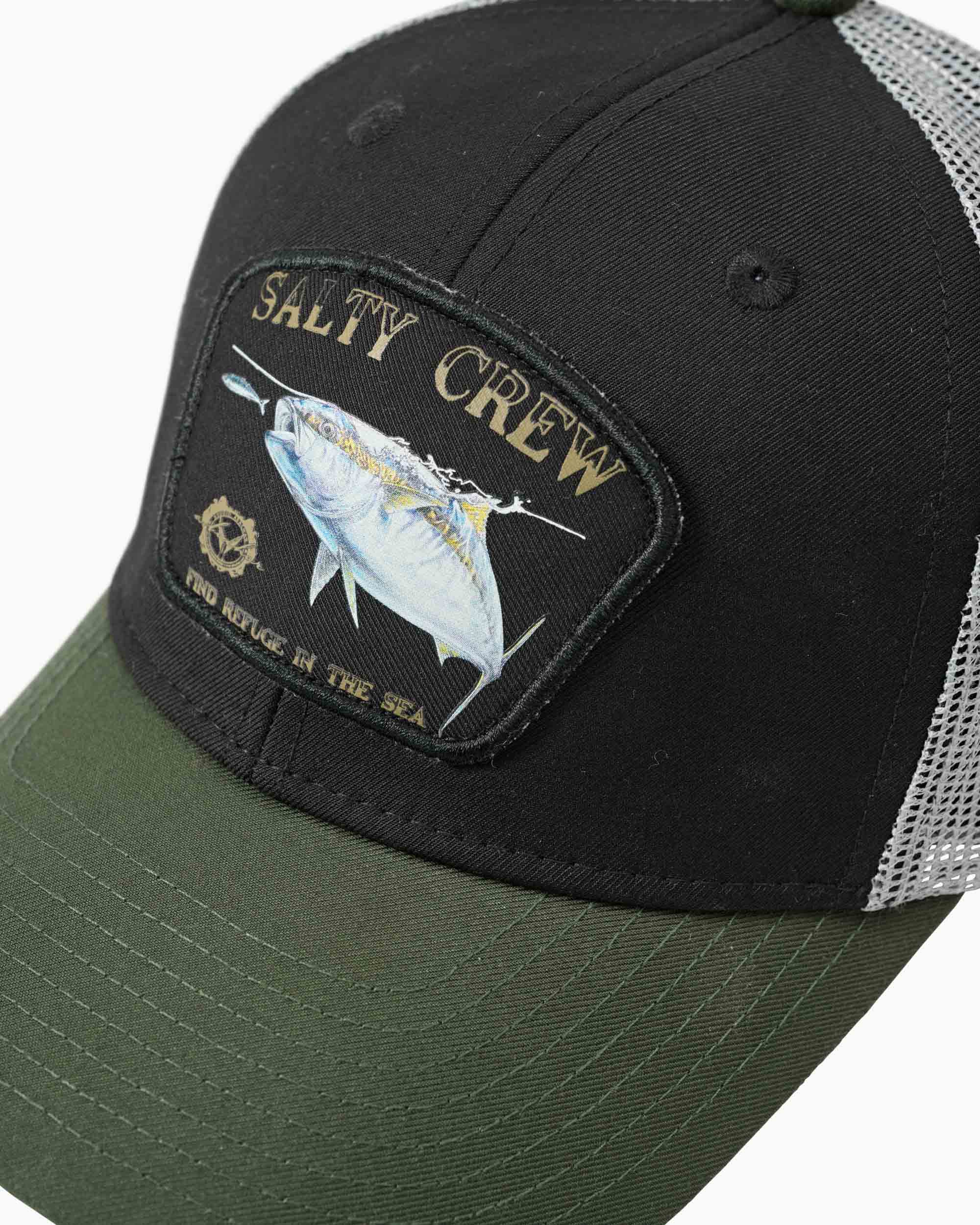 Surface Retro Trucker Cap - Black/Olive - Image 3