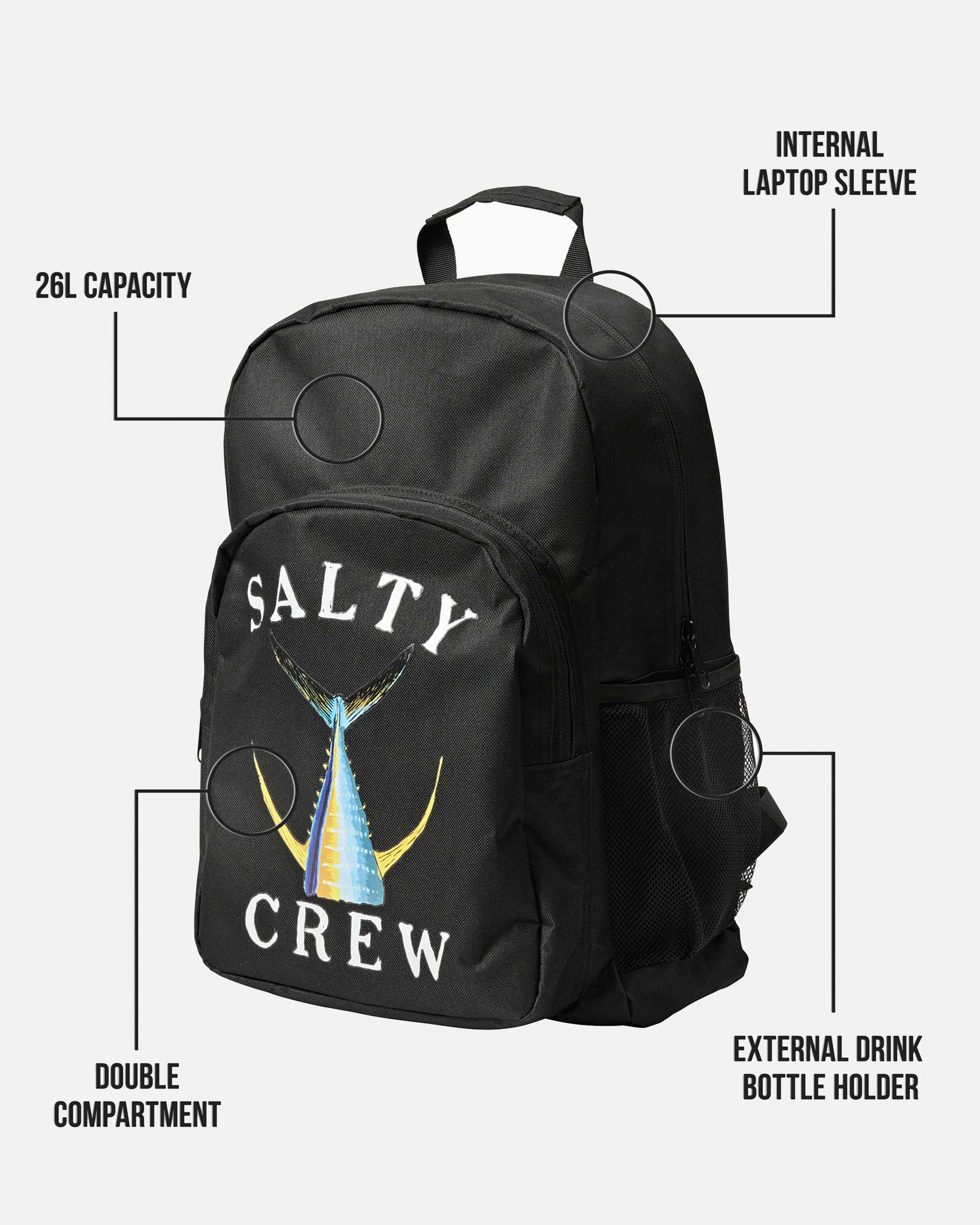 Tailed Backpack - Black - Image 4