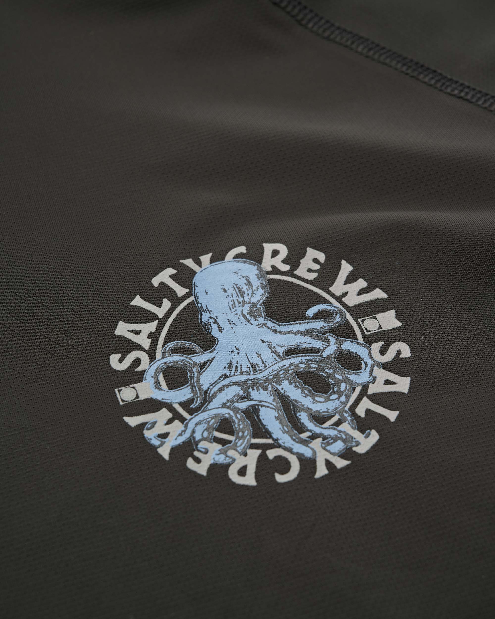 Tentacles Hooded Sunshirt with Mask - Vintage Black - Image 3