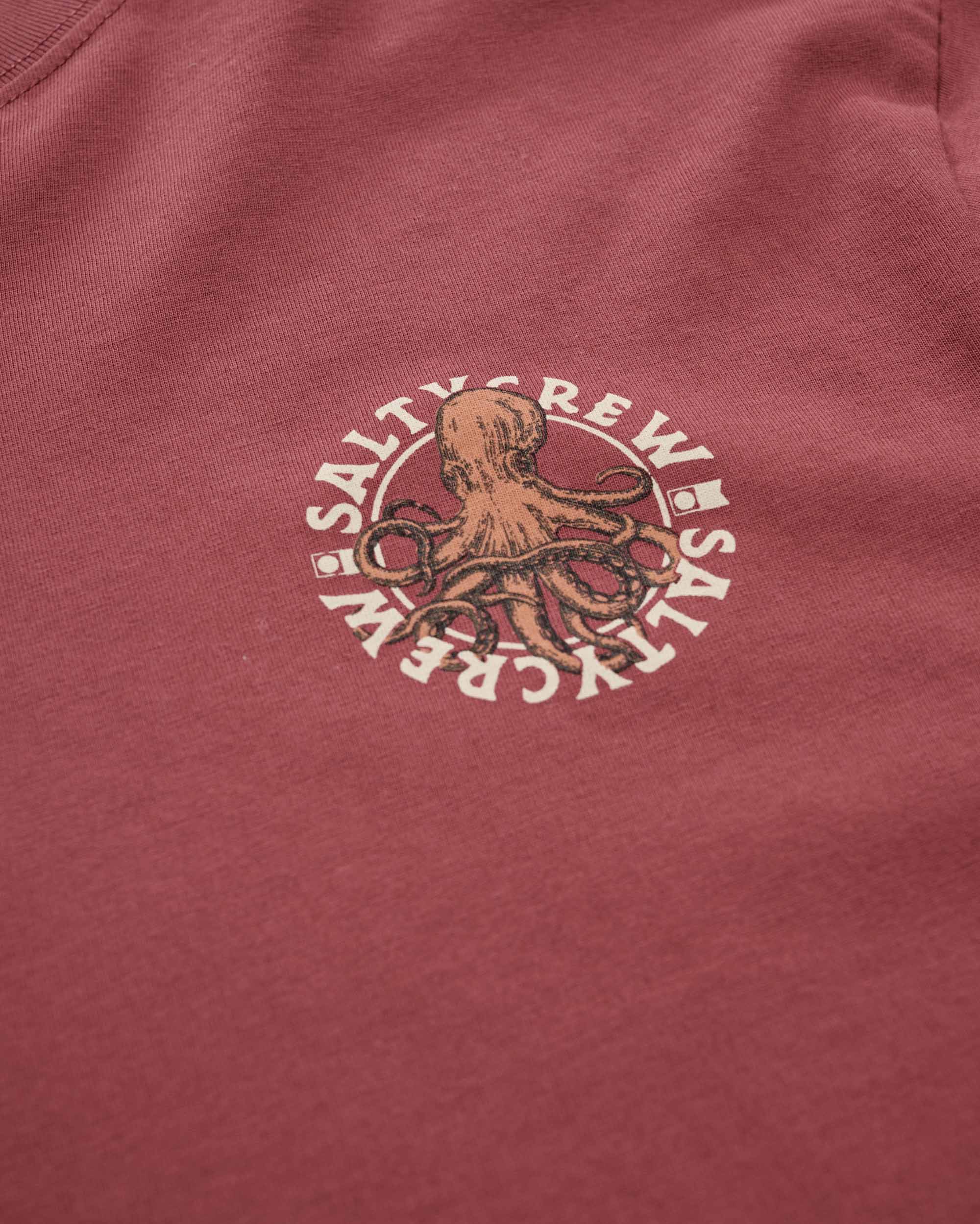 Tentacles Premium SS Tee - Burgundy - Image 3