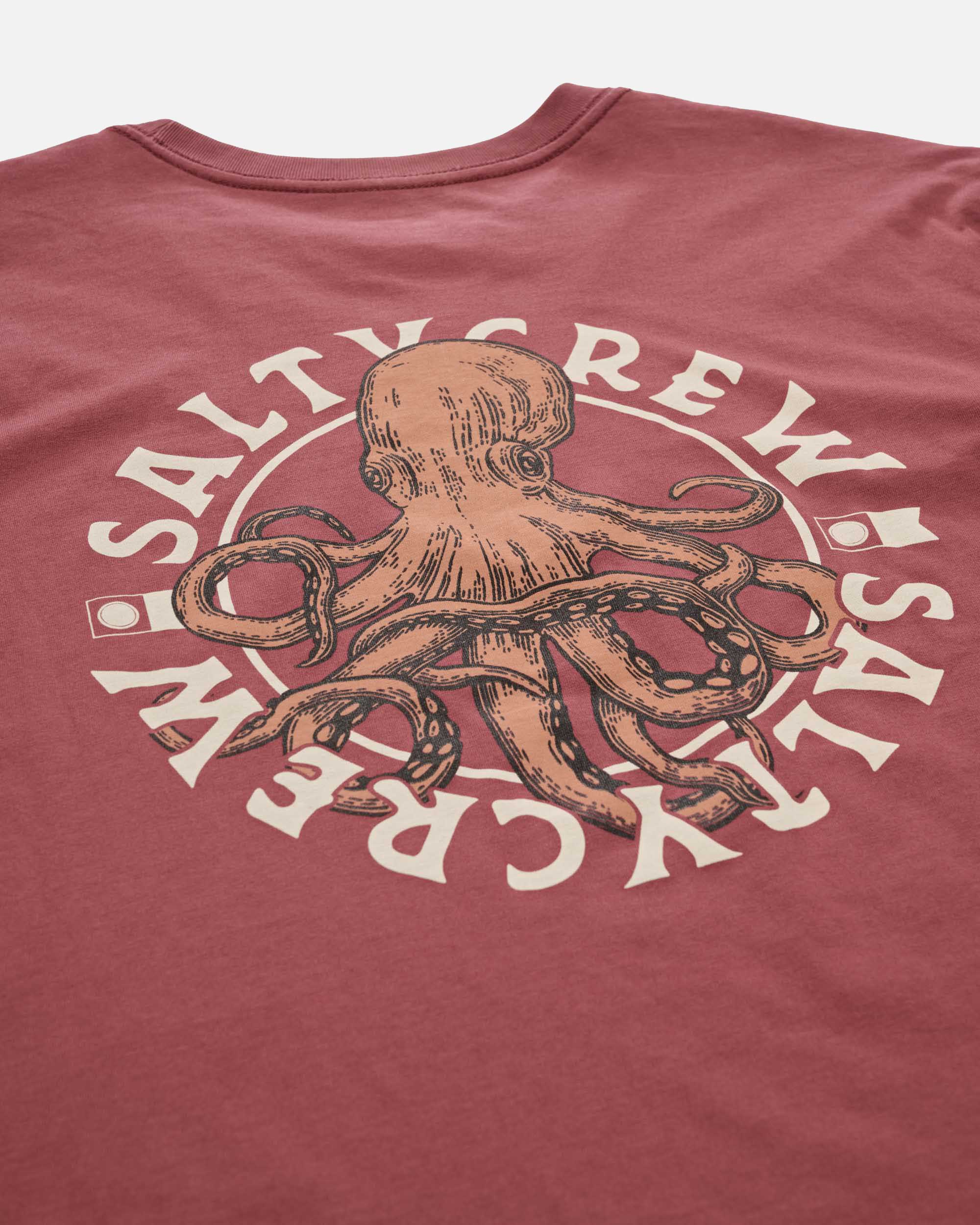 Tentacles Premium SS Tee - Burgundy - Image 4